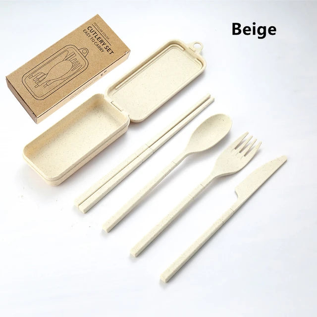 Reusable Travel Tableware Set (4pcs/set)