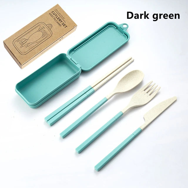 Reusable Travel Tableware Set (4pcs/set)