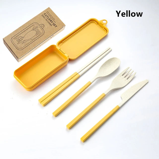 Reusable Travel Tableware Set (4pcs/set)